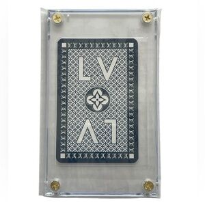 Louis Vuitton 6 Of Spade Authentic Luxury Playing Card In Hard Display Case